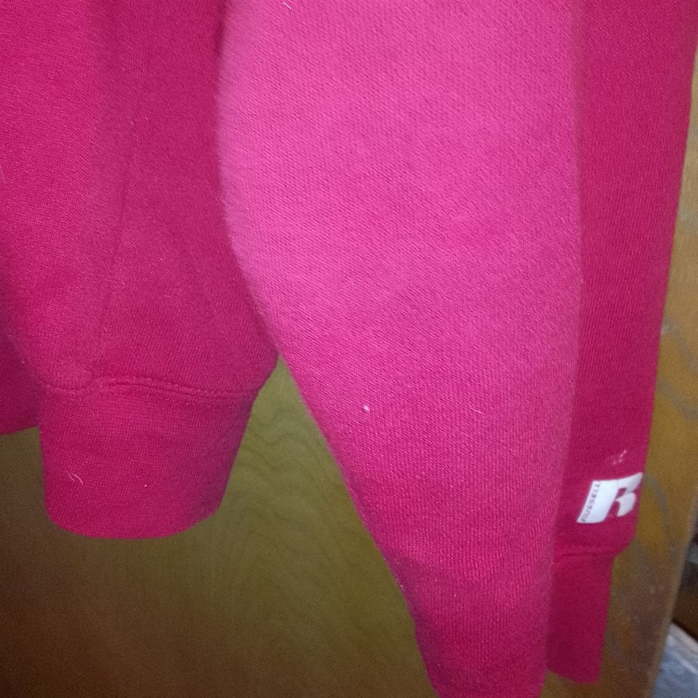 Oklahoma Sooners Red Hooded Zip Up Jacket Russel is the brand size medium 36-40 - Picture 7 of 7
